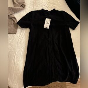 Zara Mockneck Sweater Mini Dress